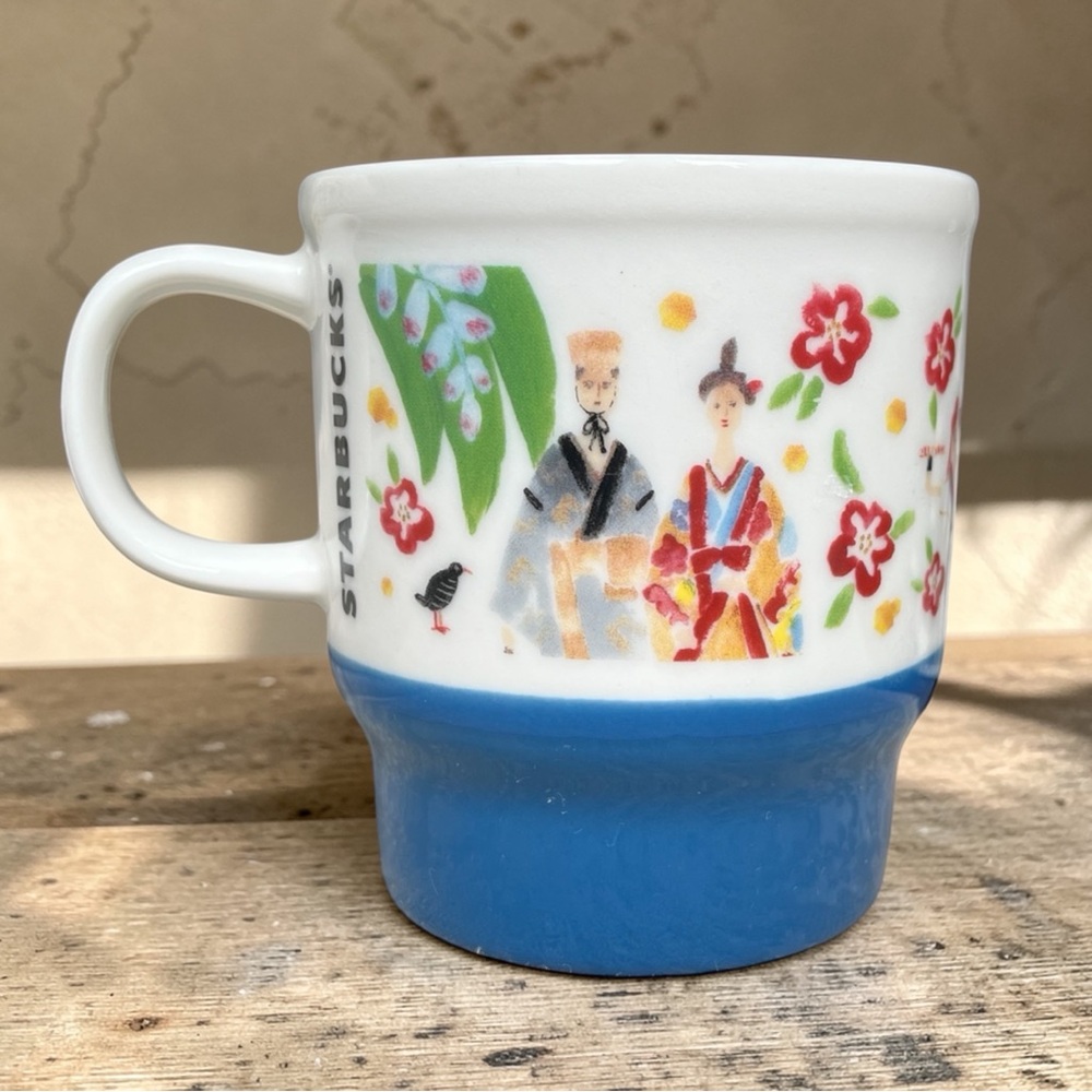 Starbucks Japan Geography Series Mug with Blue Base - Picture 2 of 9